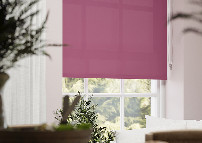 Roma, Cerise Pink - Roller Blind - Image 5